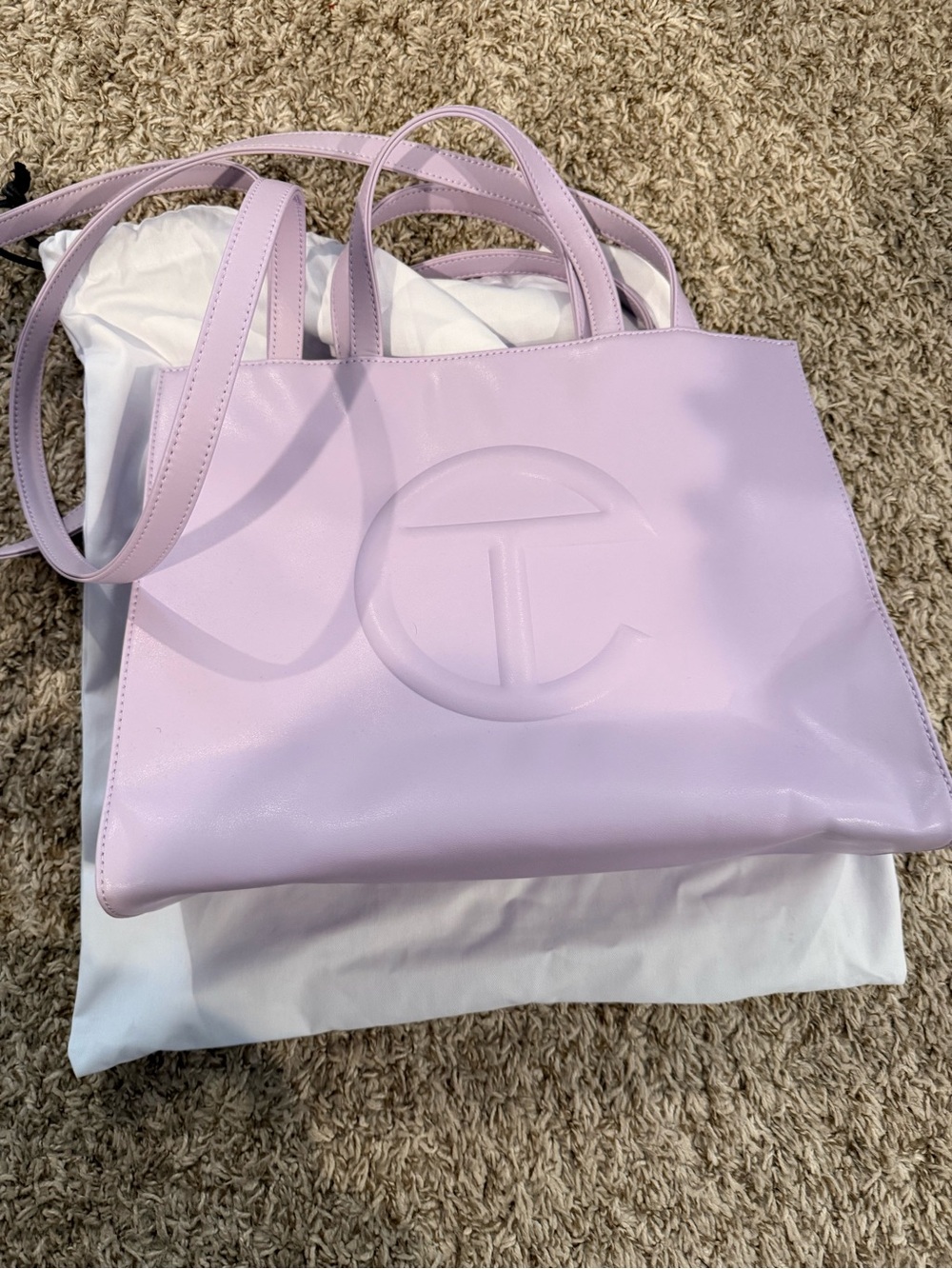 Telfar Soft Lilac Leather Tote